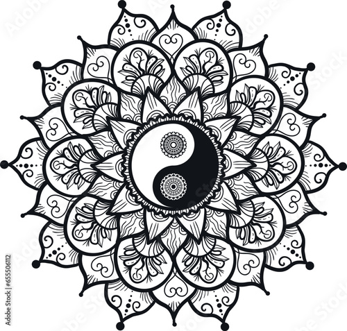 Mandala / Ying Yang / Yoga / Lotus