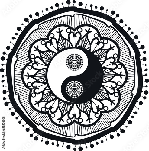 Mandala / Ying Yang / Yoga / Lotus