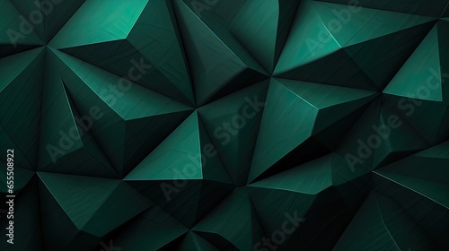 Brushed Matte Shimmer: Teal and Jade Geometric Abstract 