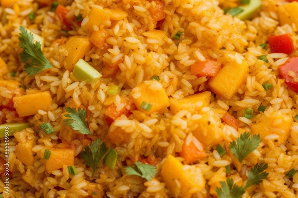 Fried rice with vegetables and egg Fried rice with vegetables and egg