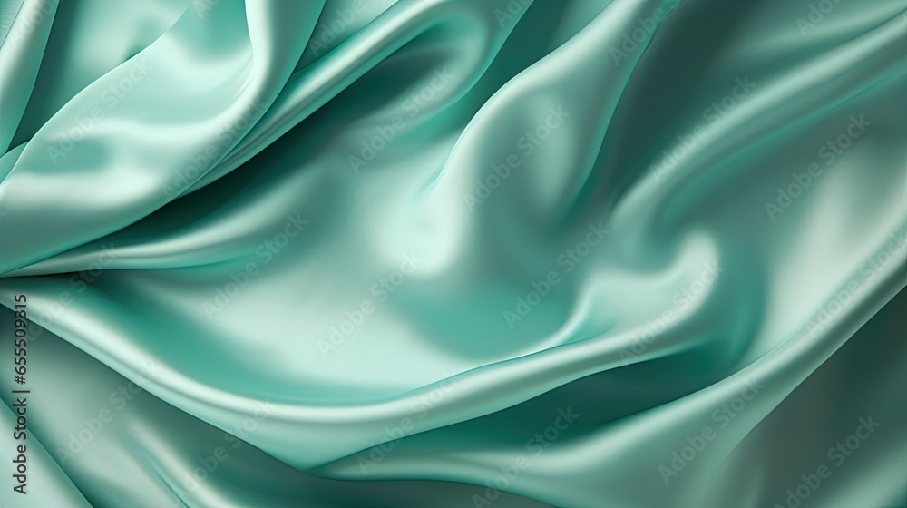 Luxurious Teal Silk Satin with Light Green and Blue Accents
Luxurious Teal Silk Satin with Light Green and Blue Accents