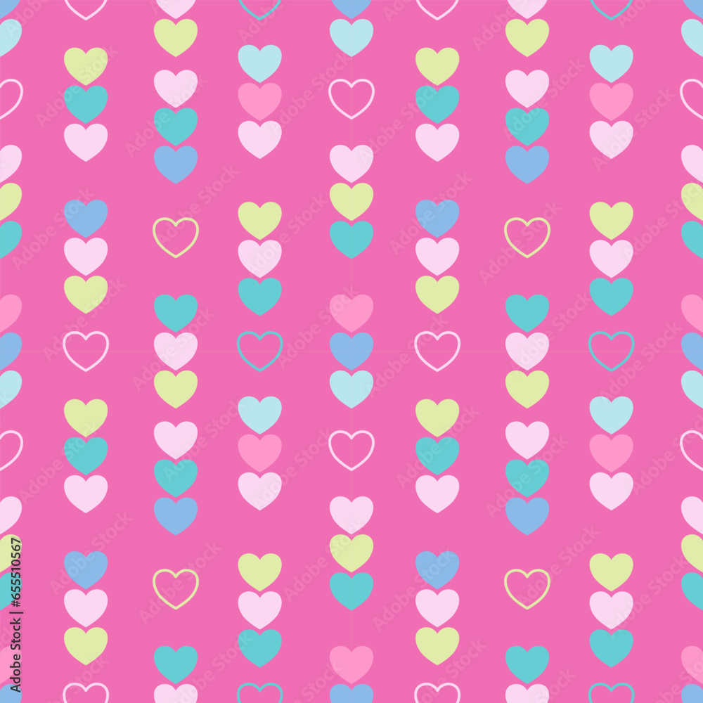 seamless pattern with hearts seamless pattern with hearts