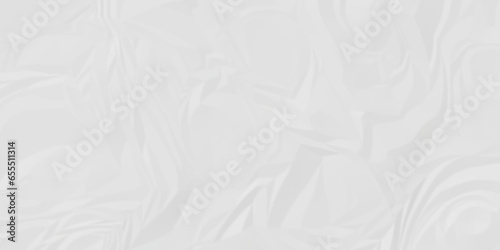 White paper texture. Crumpled paper texture. White crumpled paper texture crush paper so that it becomes creased and wrinkled. Old white crumpled paper sheet background texture.
