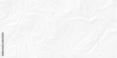 White paper texture. Crumpled paper texture. White crumpled paper texture crush paper so that it becomes creased and wrinkled. Old white crumpled paper sheet background texture.