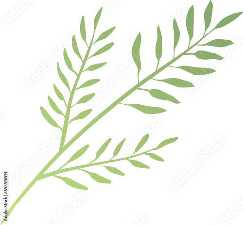 Vector Illustration Green Leaves