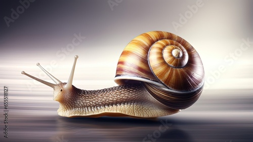 speedy snail like car racer photo