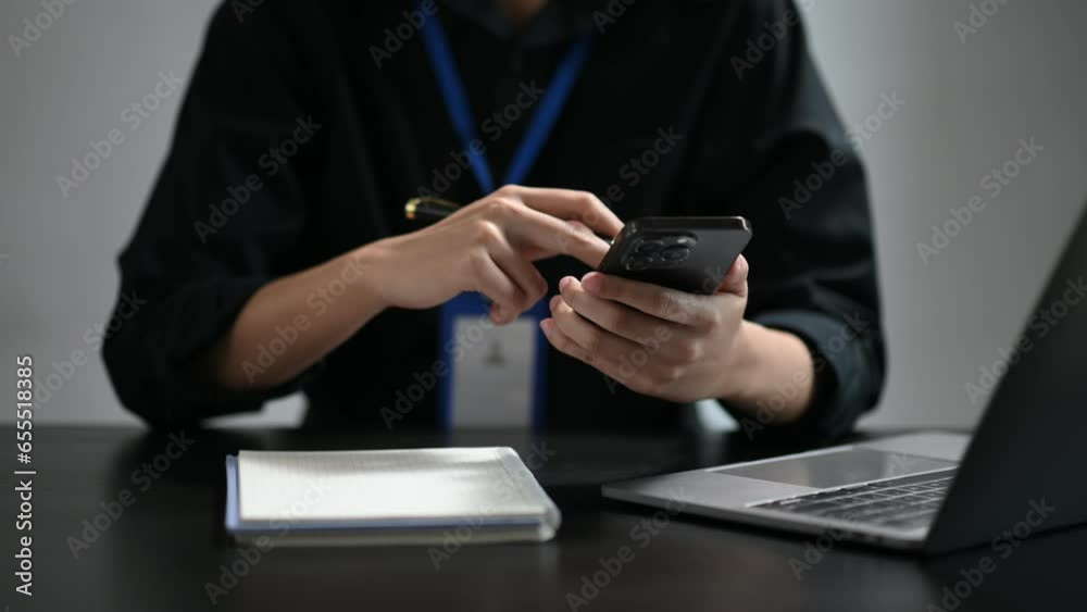 business documents on office table with smart phone and digital tablet and graph financial and woman working at office business documents on office table with smart phone and digital tablet and graph financial and woman working at office
