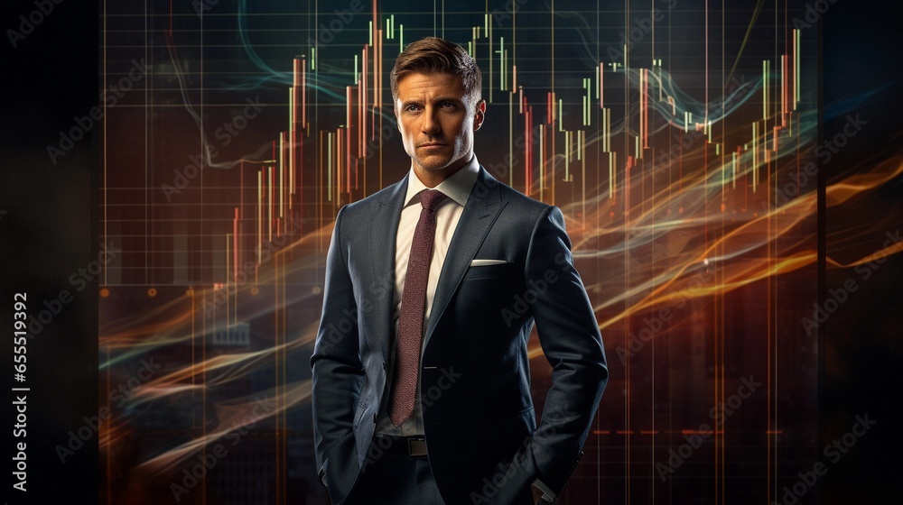 businessman and technology in a suit, AI generated businessman and technology in a suit, AI generated