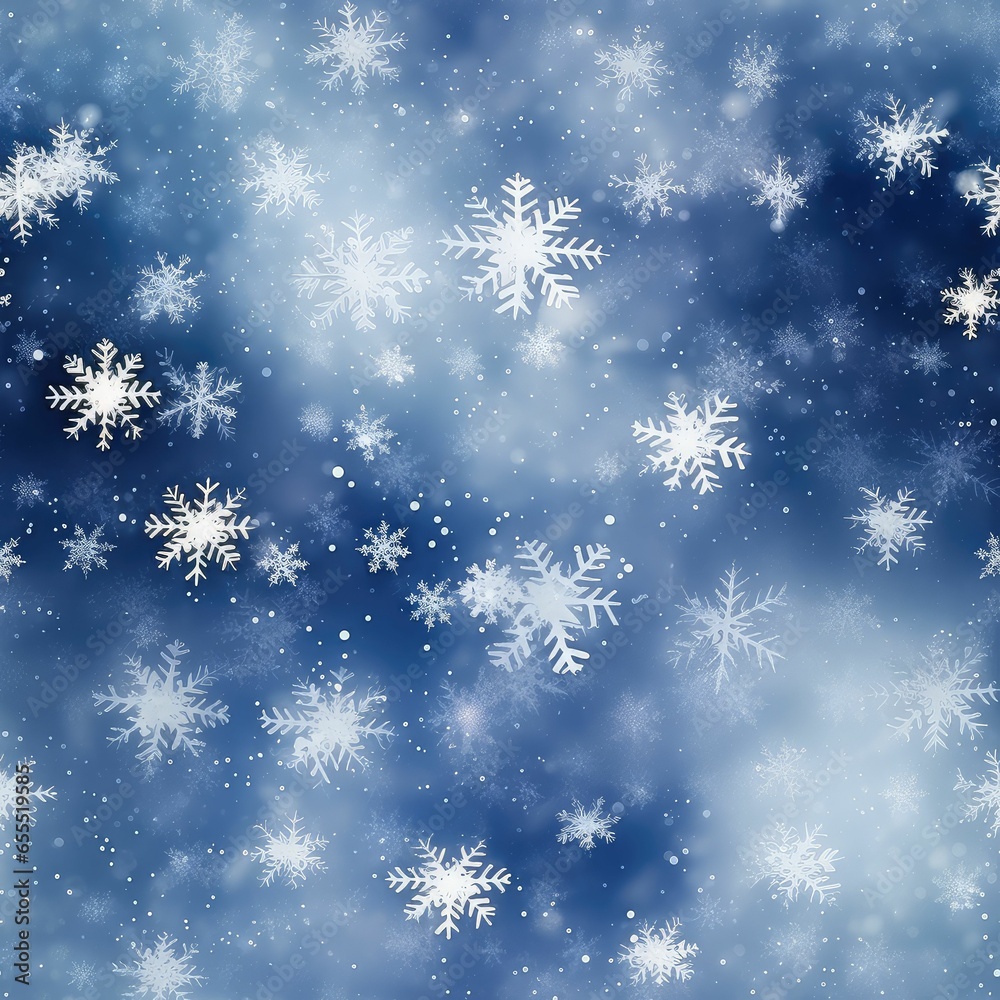 falling snow seamless patterns background