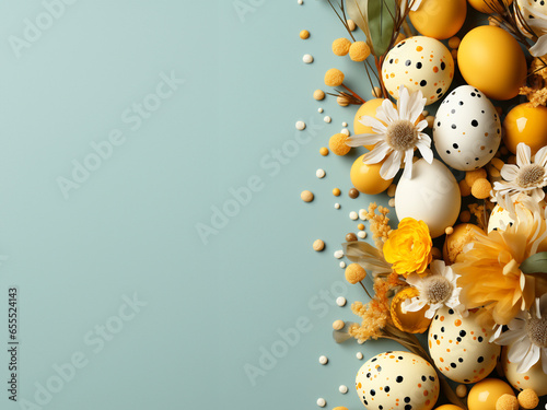 Beautiful colorful easter eggs