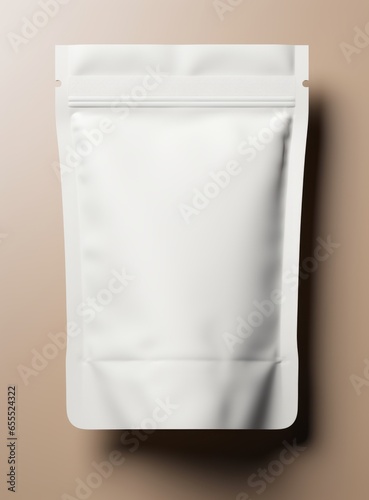 Natural Shadows: Disposable Brown Mailer Bag in Minimalist Purity photo