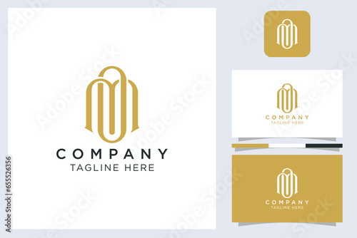combined initials M and O logo design
