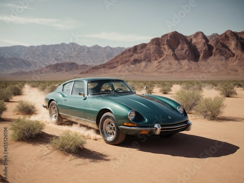 Bio integrated car in desert © Meeza