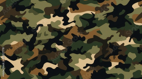 seamless repeatable pattern of military camouflage that can be repeated to create an endless pattern. generative A