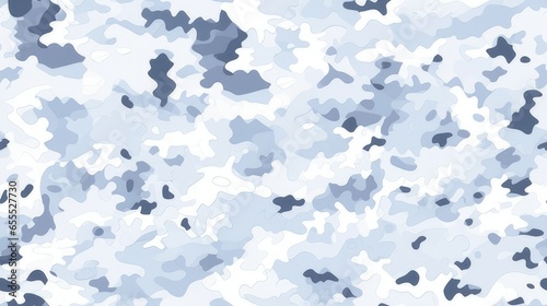 seamless repeatable pattern of military snow camouflage that can be repeated to create an endless pattern. generative A