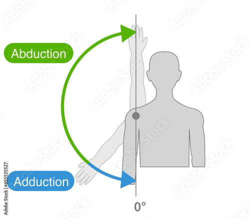 Shoulder joint motion and direction of motion