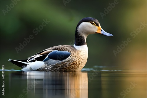 duck on the lake generated by AI