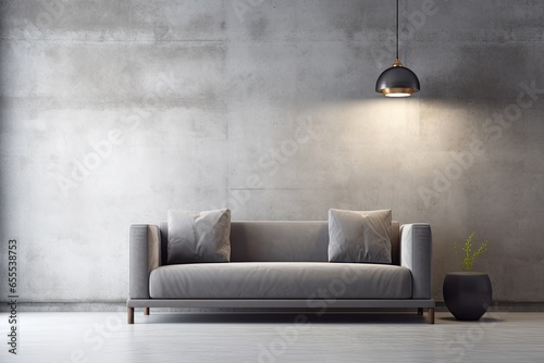 Home interior mock-up with sofa and decor © Fiva