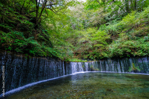 長野県軽井沢町の白糸の滝