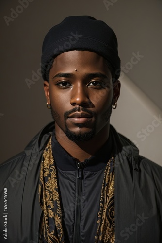 Portrait of an attractive young African man