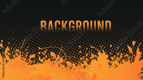 Abstract background, wavy lines, watercolor splashes, halftone, gradient, luxury