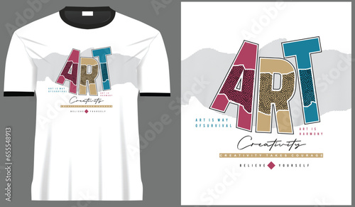 Art colorful typography with curve and dot texture on black and white for graphic print and fashion