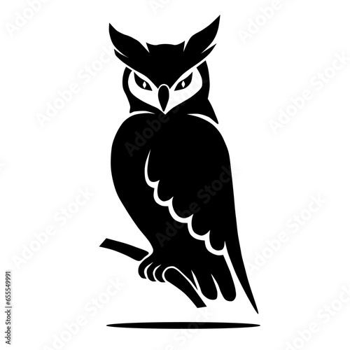 Owl icon. Vector concept illustration for design.