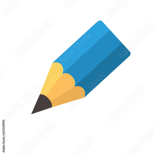 Pencil icon. Vector concept illustration for design.
