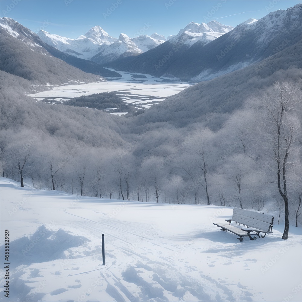 Fototapeta premium ski resort
