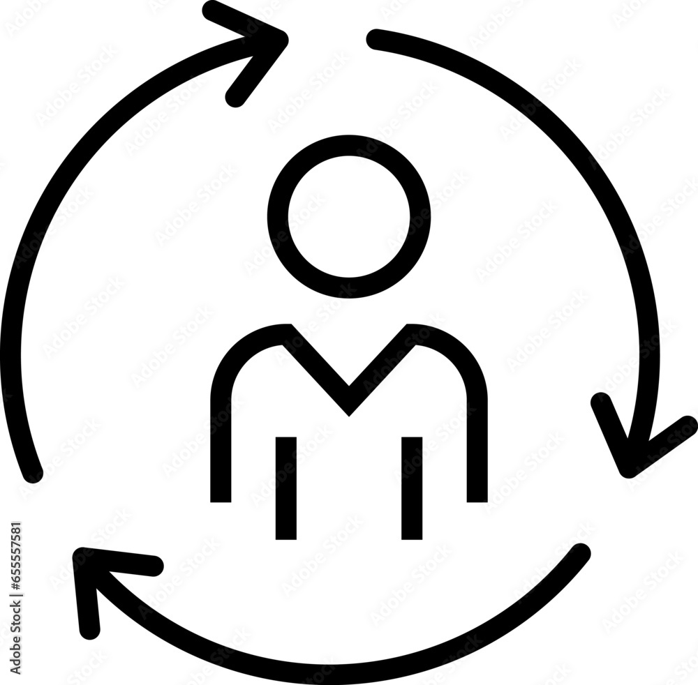 Customer retention icon. Employee retention icon. Vector illustration Customer retention icon. Employee retention icon. Vector illustration