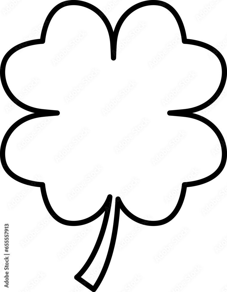 Shamrock vector icon on white background Shamrock vector icon on white background