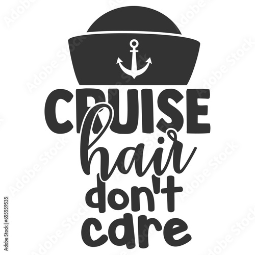 Cruise Hair Don't Care - Cruising Illustration