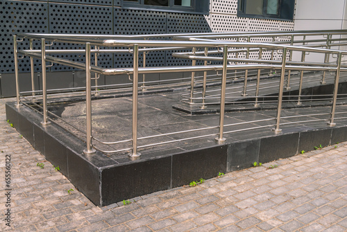 фотографія Handrails for the ramp for the disabled