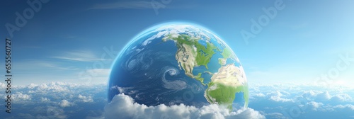 Eco Friendly Earth Banner, Save the World Concept, Earth day, Environment Day. © CYBERUSS