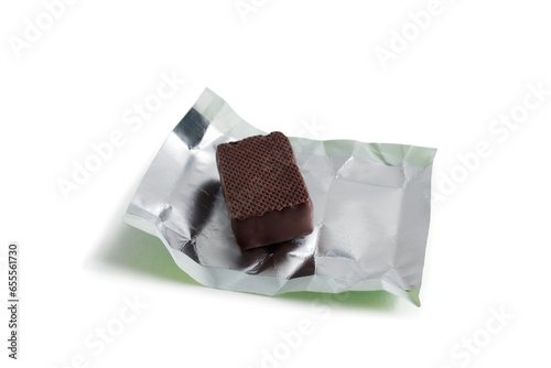 Φωτογραφία Unwrapped chocolate candy.