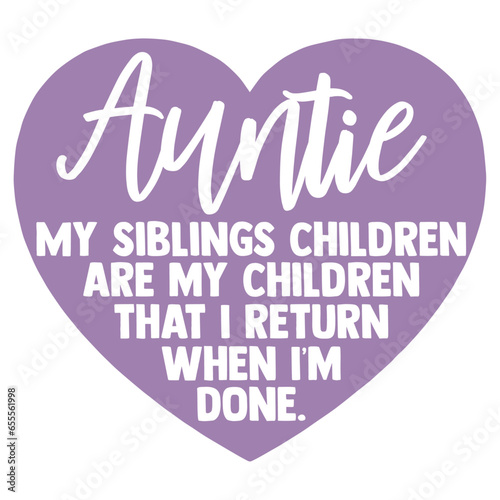 Auntie - Funny Description Illustration photo