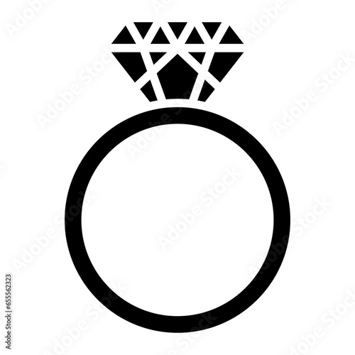 Vector Design Diamond Ring Icon Style