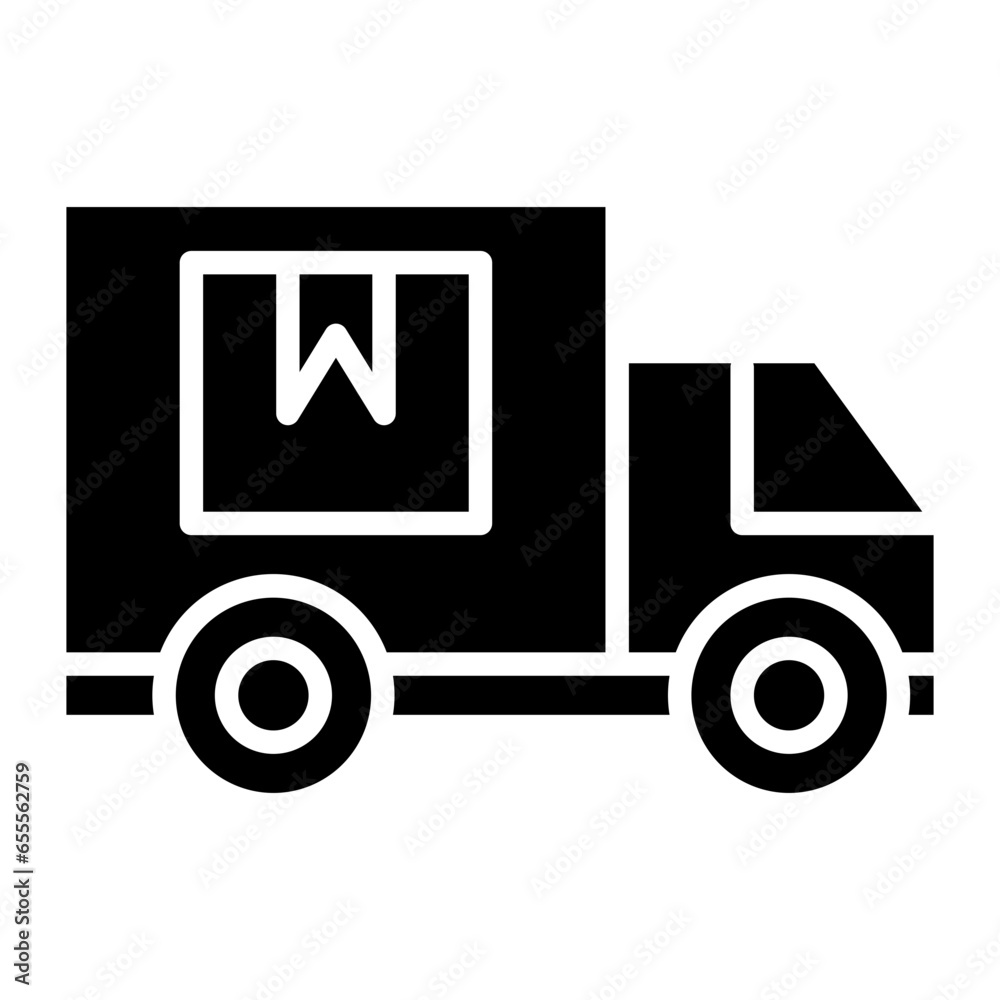 Vector Design Cargo Truck Icon Style Vector Design Cargo Truck Icon Style