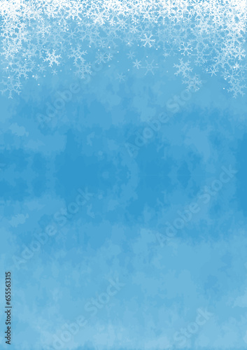 綺麗な雪の背景イラスト