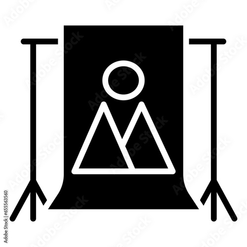 Vector Design Camera Backdrop Icon Style