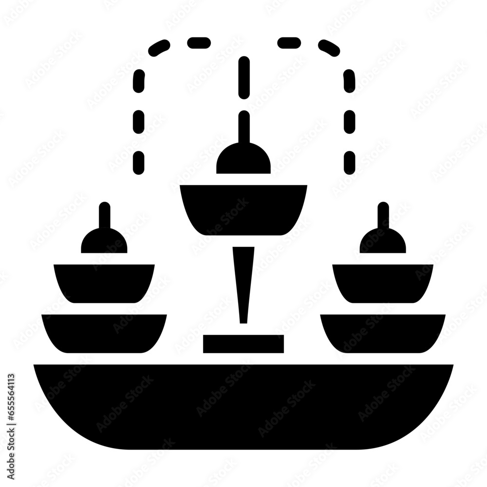 Vector Design Fountain Icon Style Vector Design Fountain Icon Style