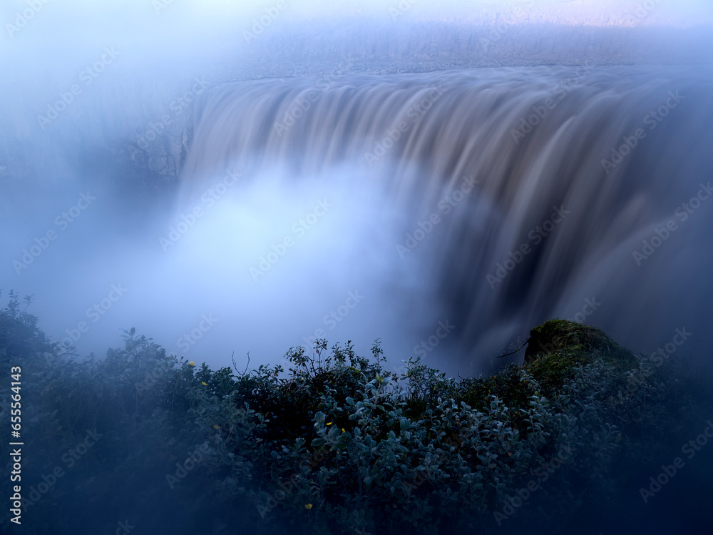 Dettifoss is a waterfall in Vatnajokull National Park in Iceland