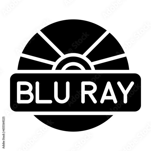 Canvas Print Vector Design Blu Ray Icon Style