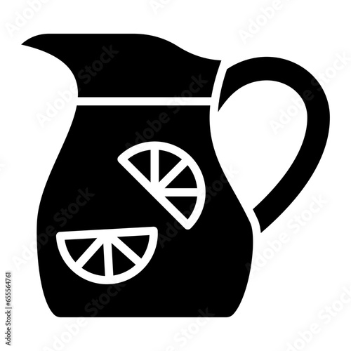 Vector Design Lemonade Jug Icon Style
