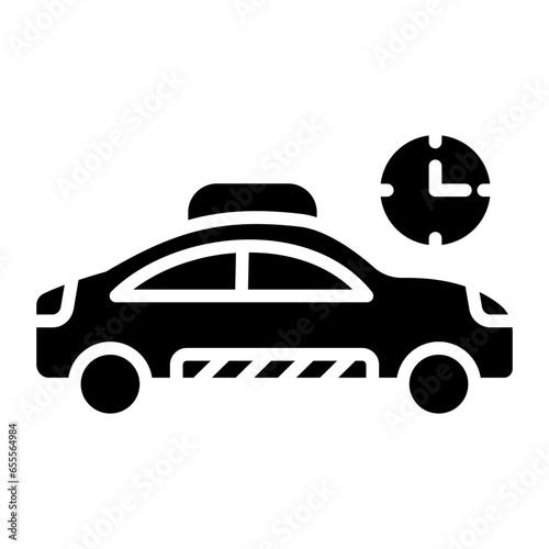 Vector Design Busy Taxi Icon Style