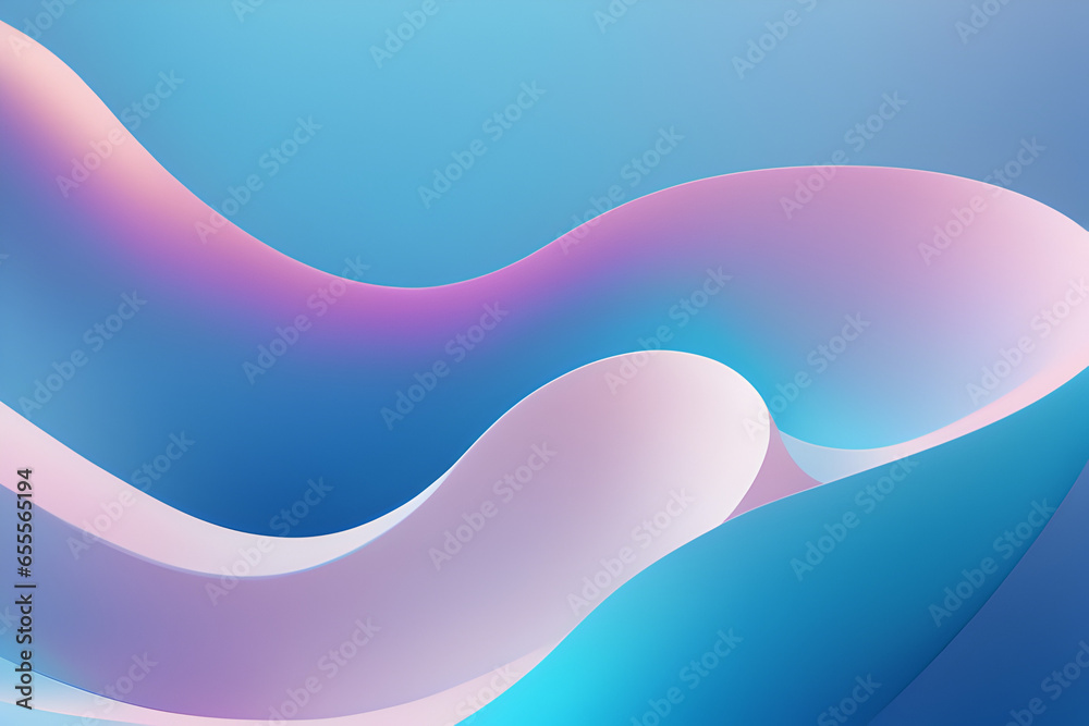 Abstract wave art with blue and purple gradient colors Abstract wave art with blue and purple gradient colors