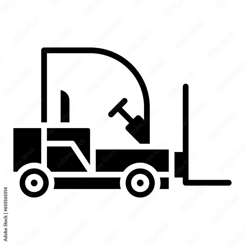 Vector Design Forklift Icon Style Vector Design Forklift Icon Style