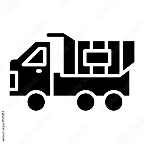 Vector Design Dump Truck Icon Style