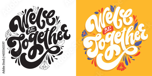 Cute funny hand drawn doodle lettering. T-shirt design, mug print.