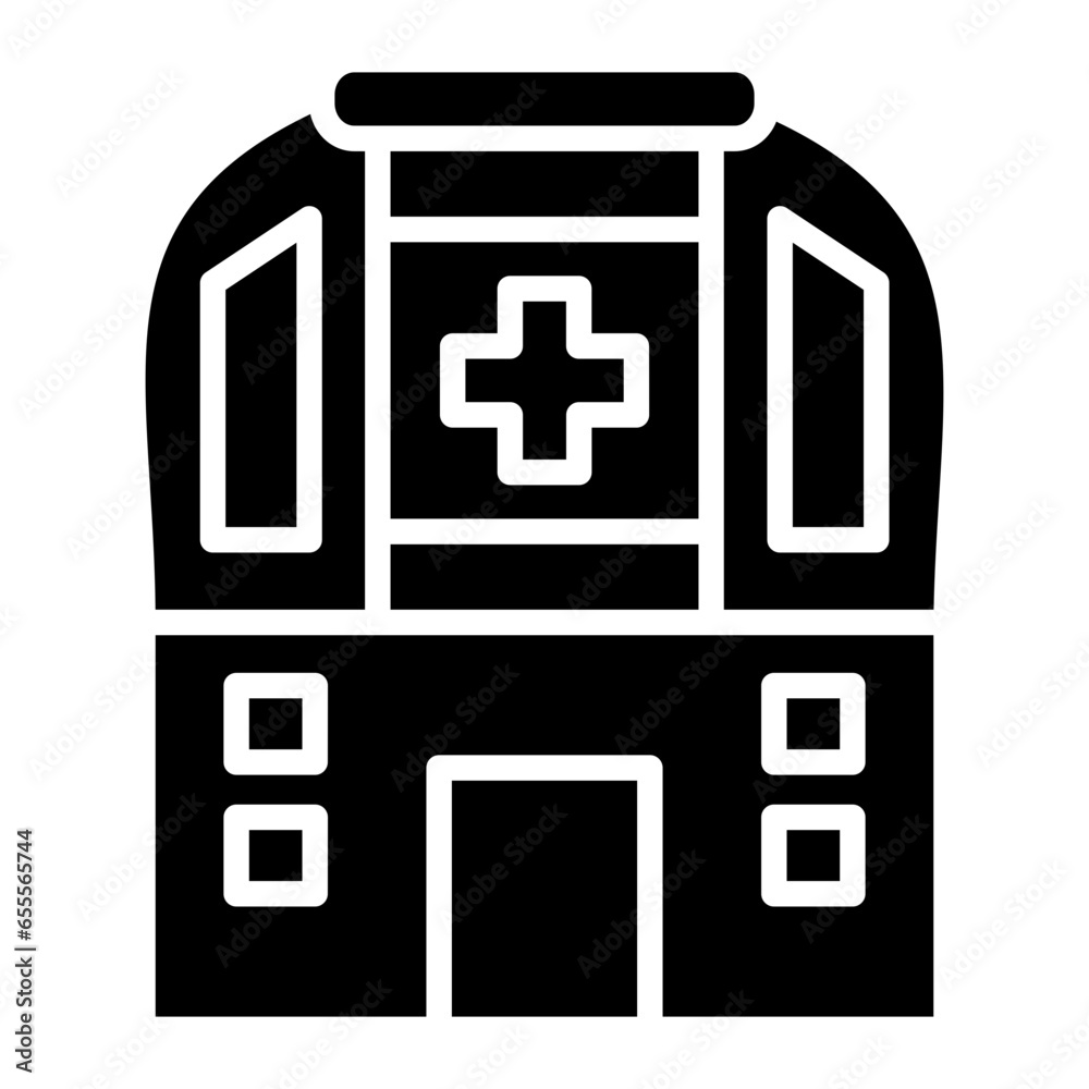 Vector Design Hospital Icon Style Vector Design Hospital Icon Style